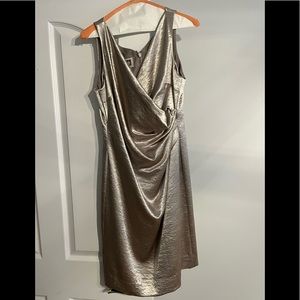 Gold zip up from the back Anne Klein dress